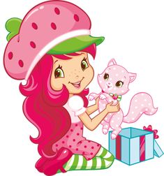 SO CUTE! WOW! Strawberry Shortcake Cat, Strawberry Shortcake Party, Art Style Inspiration, Cartoon Shows