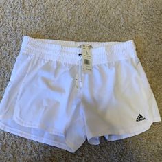 Brand New Size Large Women’s Adidas Shorts Adidas Summer Workout Bottoms, Sporty Adidas Bottoms For Summer, Adidas Workout Bottoms For Summer, Sporty Summer Adidas Bottoms, Adidas Stretch Summer Shorts, Adidas Stretch Bottoms For Summer, Adidas Shorts With Pockets For Spring, Adidas Summer Bottoms With Pockets, Adidas Beach Shorts For Summer