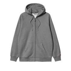 Sweater Socks, Hooded Jacket Men, Zip Hoodies, Vest Shirt, Carhartt Wip, Nixon, Look Casual, Logo Embroidery, Grey Hoodie