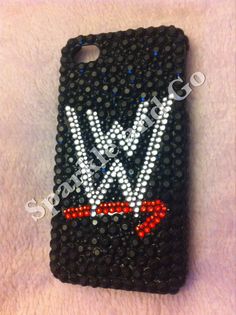 a cell phone case with the wwe logo on it