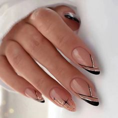 Details:    20% Off Any 2 Nail Sets Now. Plus   Extra10% OFF   1st Order. Free Shipping All $70+.    FEATURES:   Classic simple plain short square nails with french tip. You can mix match your nails&ootd whenver & wherever you like Usually last for 10-20 days Do not chip, not fade,  anti falling off , no shifting, no lifting or cracking Come in with professional adhesive glue and gel, making it a breeze to attach them without any mess    Nail Kit    -24 pcs press on nails with 5-7 different size Nagel Tips, Gold Nail, Almond Shape Nails, Her Nails, White Nail, Nail Designs Spring, Nail Arts, Valentine's Day Nails, Valentines Nails