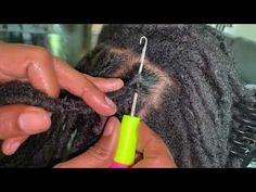 Interlock Locs, How To Do Dreadlocks, Crochet Needles For Hair, How To Start Dreadlocks, How To Make Dreads, Interlocking Locs, Sister Locks Hairstyles, How To Make Dreadlocks