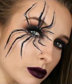 Guys Halloween Makeup, Halloween Spider Makeup, Unique Halloween Makeup, Maquillage Halloween Simple, Halloween Makeup Tutorial Easy, Halloween Makeup Sugar Skull