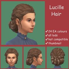 the instructions for how to create an easy hairstyle with hair clips and clippings