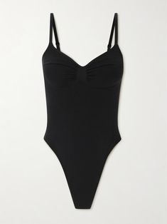 Shop SKIMS Seamless Sculpt Thong Bodysuit - Onyx, Explore the latest SKIMS women's collection today on NET A PORTER Black Stretch Polyamide Bodysuit, Black Stretch Bodysuit In Polyamide, Sculpting Swimwear With Built-in Bra, Nylon Smoothing Fitted Bodysuit, High Stretch Underwire Swimwear Shapewear, High Stretch Shapewear Swimwear With Underwire, High Stretch Underwire Shapewear Swimwear, Sleek Swimwear With Built-in Bra And High Stretch, Stretch Bodysuit With Built-in Bra In Polyamide