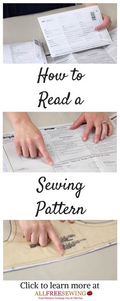 how to read a sewing pattern