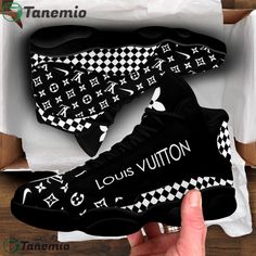 Click to LINK or DOMAIN to buy it: . ✔ Fast shipping. ✔ Limited design. Product Infomation: Louis vuitton air jordan 13 sneaker jd14168 This is Shoes Air Jordan 13 Custom Print On Demand. Best shoes gifts for men women with full size+ Style: Air Jordan 13.+ Upper skin can print patterns.+ Hidden... Louis Vuitton Black And White, Versace Shoes Sneakers, Sneakers Shoes For Men, Louis Vuitton Shoes Sneakers, Candy Drinks, All Nike Shoes, Brands Fashion, Versace Shoes, Brand Name Shoes