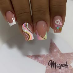 Shiny Nails Designs, Summer Nails 2023, Creative Nail Designs, Pretty Nail Art Designs, Acrylic Nails Coffin Short, Pretty Nail Art, Nails 2023, Uñas Acrilicas, Square Acrylic Nails