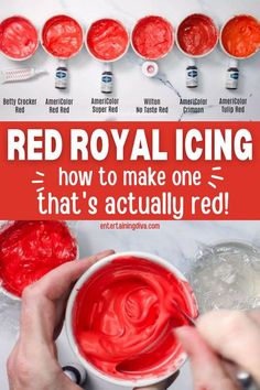 red royal icing how to make one that's actually red