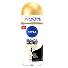 Nivea Black & White Invisible Silky Smooth Roll-On Is Rich In Skin Conditioners And Alcohol-Free For A Lasting Smooth Finish That Also Prevents Clothing Stains! Nivea Black & White Invisible Silky Smooth Roll-On Has An Anti-Stain Effect On Dark Clothes And Reduces Their Appearance On White Or Colored Fabrics. Formulated Without Ethyl Alcohol, Its Groundbreaking Antibacterial Composition Makes This Ideal For Those Who Enjoy A Fast-Paced Lifestyle. In Fact, They'll Be Able To Perform All Kinds Of Activities While Also Benefiting From Up To 48-Hour Antiperspirant Protection. Moreover, It’s Enough To Keep A Clean As Well As Fresh Feeling On The Delicate Armpit Area, As This Ten Stain On Clothes, Deodorant Stick, Sweat Stains, Antiperspirant, White Mark, Propylene Glycol, After Shave, Roll On, Alcohol Free