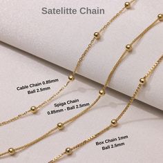 Stamp: 14K Solid Gold Chain Style: Satellite Cable, Spiga, Box Chain Necklace Material: 14K Genuine Gold (Not Plated or Filled) Metal Stamp: 14K - 585 Great for Women 💖 Elevate your everyday style with this stunning 14k Gold Satellite Cable Chain, featuring a classic Spiga and Box design. This versatile chain is the perfect accessory for showcasing your favorite pendant or charm. It makes a thoughtful Mother's Day or birthday gift, adding a touch of elegance to any outfit. Treat yourself or a l Modern Necklace Design, Mother Birthday, Dress Indian, Solid Gold Chains, Mother Birthday Gifts, Modern Necklaces, Solid Gold Jewelry, Box Chain, Box Design