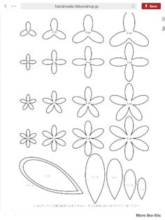 the instructions for how to make paper flowers in japanese, with pictures and text on it