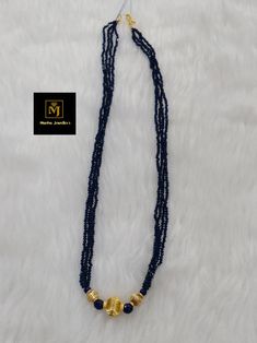 Diy Mangalsutra, Pusalu Jewellery, Beads Haram, Indian Gold Necklace Designs, Simple Necklace Designs, Mango Necklace, Black Beats, Pearls Jewellery