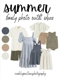 the summer family photos outfit ideas