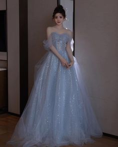 Beaded Party Dress, Blue Dress Formal, Dress Wedding Guest, Blue Evening Dresses, Blue Tulle, Tulle Prom Dress, Prom Dresses Blue, Formal Dresses Prom, Long Prom Dress