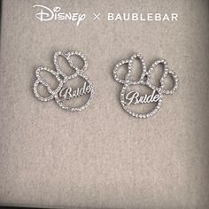 New In Box! Perfect For A Disney Bride For Rehearsal Dinner Or Bachelorette! Disney Bride, Bride Earrings, Rehearsal Dinner, Earrings Color, Rehearsal Dinners, Minnie Mouse, Jewelry Earrings, Women Jewelry, Disney