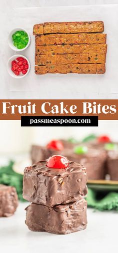 Skip the boring fruit cake and make these tasty Fruit Cake Bites instead! They’re easy to make and they’re a fun and festive treat!