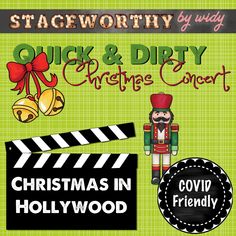 christmas in hollywood poster with the words, quick and dirty crittes concert