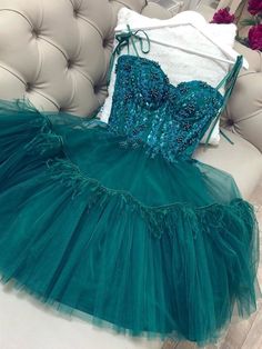 Short Green Beaded Prom Dresses Prom Dresses Short Green, Short Strapless Prom Dresses, Beaded Prom Dresses, Mini Prom Dresses, Dress Display, Green Tulle, Tulle Homecoming Dress, Hoco Dress, Dresses 2022