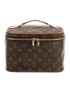 Louis Vuitton Cosmetic BagFrom the 2020 CollectionBrownLV MonogramBrass HardwareLeather TrimLeather Trim EmbellishmentLeather Lining & Four Interior PocketsExposed Zip Closure Vanity Case, Belt Shop, Vintage Holiday Dress, Designer Gifts, Chanel Shoes, Bag Handle, Louboutin Shoes, Christian Louboutin Shoes, Handbags On Sale