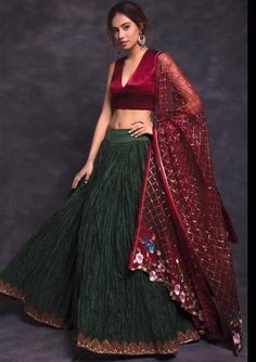 Unique Lehenga Designs, Unique Lehenga, Indian Outfits Modern, Function Dresses, Long Dress Design, Blouse Designs Silk, Indian Fashion Saree