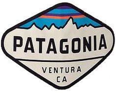 a patch that says patagonia, venturaa ca on the side of it