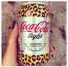 Who wouldn't want to drink out of this Coca Cola Light, Retro 2000s, Dr Pepper Can, Trashy Y2k, Coors Light Beer Can, Leopards, Just Girly Things, Cheetah Print, Girly Things