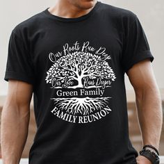 [TREE OF LIFE ELEMENTS]: Trees are a permanent symbol of life, wisdom, power, and prosperity. Our personalized family tree shirt is a great representative of unshaken love and connection between family, just like a tree and its growing branches. Design your own family name shirt for dad, mother, grandpa, or any relatives you want, they will definitely love this shirt, and the shirt will remind them of how wonderful their children are!
[PREMIUM MATERIAL]: The personalized t-shirts are made from p Family Tree Shirt, Family Reunion Tree, Family Reunion Shirts Designs, Symbol Of Life, Family Reunion Shirts, Reunion Shirts, Reunion Ideas, Life Wisdom, Slogan Shirts