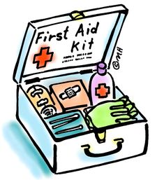 Essentials of a First Aid Kit Safety Coloring Pages Free Printable, First Aid Coloring Page, First Aid Kit Drawing, Safety Coloring Pages, Brownie Badges, Camping First Aid Kit, Daisy Troop, Emergency First Aid Kit, Safety Week