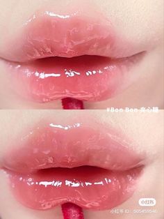 Upturned Lips Aesthetic, Jelly Makeup, Heart Lips, Lips Inspiration, Girls Lip Gloss, Wax Roller, Korean Lips, Subtle Makeup