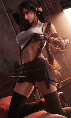 Tifa Cosplay, Cloud And Tifa, Final Fantasy Collection, Final Fantasy Vii Remake, Tifa Lockhart, Female Hero, Final Fantasy Art, Final Fantasy Vii, Beautiful Smile Women