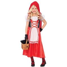 Dress Up For Girls, Leg Avenue Costumes, Childrens Halloween Costumes, Hood Clothes, Riding Hood Costume, Tall Tale, Tale Dress, Fairy Tale Costumes, Hood Girls