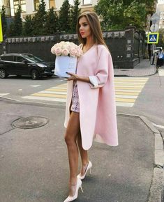 Mode Rose, Look Rose, K Fashion, Pink Coat, Pink Outfits, Girly Fashion, Pink Outfit, Girly Outfits, Mode Inspiration