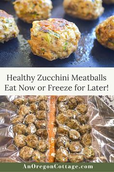 healthy zucchini meatballs are ready to be eaten