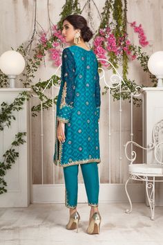 This item is available in our store. Buy the best selling Pakistani designer outfits for women online from our store at exclusive prices. Our collection includes the latest variety of high quality designer women's dresses including new arrivals, casual pret, luxury pret, wedding wears, formal dresses & more. Shop now. Chinon Kurta For Diwali Party Wear, Party Wear Chinon Kurta For Diwali, Party Wear Semi-stitched Kurta For Navratri, Designer Party Wear Sharara For Eid, Party Wear Chinon Palazzo Set For Eid, Semi-stitched Party Wear Kurta For Navratri, Designer Navratri Party Wear Kurta, Party Wear Sharara With Resham Embroidery And Straight Kurta, Party Wear Kurta With Zari Work In Chinon