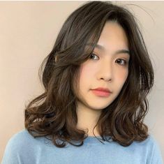 C Curl Short Hair Korean, Short Permed Hairstyles Soft Curls, Digi Perm Short Hair, Korean Curls Short Hair, Medium Length Digital Perm, S Curl Perm Korean Short, Korean Curly Hair Medium, Korean Perm Mid Length, Digital Perm With Bangs