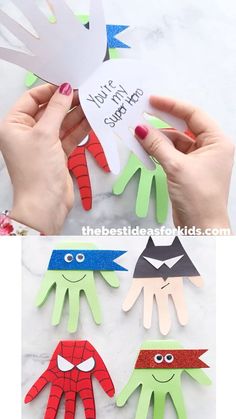 Craft Superhero, Superhero Craft, Papan Tulis Kapur, Superhero Crafts, Daycare Crafts, Father's Day Diy