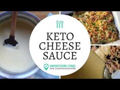 the keto cheese sauce is in a white bowl