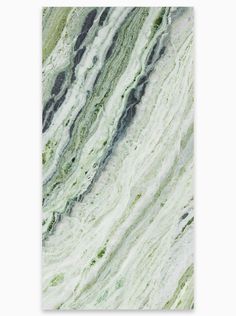 an abstract marble background with green and white colors on the top right hand corner, as well as black and grey details