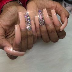 Long Stiletto Nails, Curved Nails, Nails Square, Present Ideas, Popular Nails, Toe Nail Art, Fabulous Nails, Bling Nails, Dope Nails