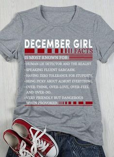 December girl facts tshirt Tshirt Hoodie Sweater available in T-shirt, hoodie, tank top, longsleeve, multi color and size S M L XL XXL 3XL 4XL 5XL. Shipping from the US. Easy 30 day return policy - Shop now! 6.1-ounce, 100% cotton .Double-needle neck, sleeves and hem; Roomy Unisex Fit. Ash is 99% cotton, 1% poly; Sport Grey is 90% cotton, 10% poly; Dark Heather is 50% cotton, 50% polyester .Decoration type: Digital Print. Made by Gildan Winter Gray Letter Print T-shirt, Gray Text Print T-shirt For Winter, Gray Letter Print T-shirt For Winter, February Girl, February Gift, Sarcasm Shirts, Lie Detector, February Birthday Gifts, Girl Facts