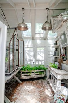 Potting Shed Design - French Country Style - Interior Design Master Gardener, Garden Tours, Garden Tips