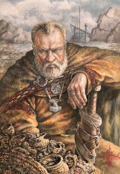 Пора домой... Александр Дегтев http://illustrators.ru/users/id42531 Art Viking, Norse Myth, Ragnar Lothbrok