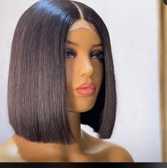 Why you need to own a bone straight wig today as a woman Short Bob Straight, Olive Hair, Parting Hair, Bob Straight, Highlight Color, Virgin Hair Wigs, Hair Jewellery, Hairstyles Updo