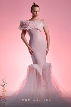 Couture Gowns 2023, Mnm Couture, Authentic Fashion, Terani Couture, Unique Prom Dresses, Tulle Gown, Mermaid Gown, Couture Gowns, Mermaid Fashion