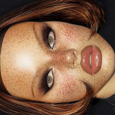 Sandra ✨ #makeupartist #mua #ai #aiart #aiartwork #face #aimakeup #artificialintelligence #blueeyes #liner #doeeyes #aiartcommunity #aiartist #aigirl #aiartists #aibeauty #face #portrait #pose #poseideas #gold #freckles #lipcontour Red Blush Makeup Look, Sunburn Aesthetic, Photoshoot Lighting Ideas, Gold Freckles, Editorial Makeup Photography, Eyeliner Colorful, Aesthetic Portrait, Inspo Photoshoot, Portrait Makeup