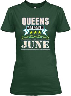 queens are born in july women's t - shirt with stars on the chest