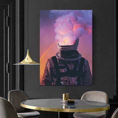 Astronaut Wall Art, Sublimenation, Gift For Him,, Canvas Wall Art, Outer Space Poster, Astronaut In Space Frame Material : %100 Aluminium metal Canvas Material : %100 Cotton Canvas ✅ We use 100% organic cotton canvas and print using original inks, 100% safe for pets and children.  Available Print Options  ✔️ ROLL CANVAS ➡️ Not Ready To Hang (Roll, NO frame, NO stretched canvas) ✔️ ́ STRETCHED CANVAS ➡️ Ready To Hang ( NO aluminium frame) ✔️ ALUMINIUM FRAMED ➡️ Ready To Hang ( Includes stretched canvas and aluminium print)  Available Floater Frame Colors  ✔️ Black ✔️ Gold ✔️ Silver  Product Dimensions  ✔️  ⚠️⚠️⚠️ WARNING ⚠️⚠️⚠️ The colors you have seen may vary due to screen/phone color settings. 🎁You Can VIsit For More Wall Art 🎁 Outer Space Poster, Outer Space Posters, Cloud Canvas Art, Astronaut In Space, Outer Space Decorations, Vintage Inspired Wall Art, Cloud Canvas, Space Painting, Space Wall Art