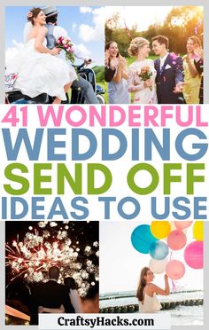 wedding send off ideas to use