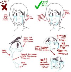 the stages of drawing an anime character's face